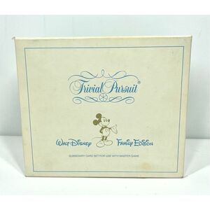 Vintage Trivial Pursuit Walt Disney Family Edition Subsidiary Set Card Game 1985